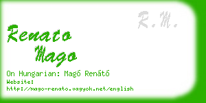renato mago business card